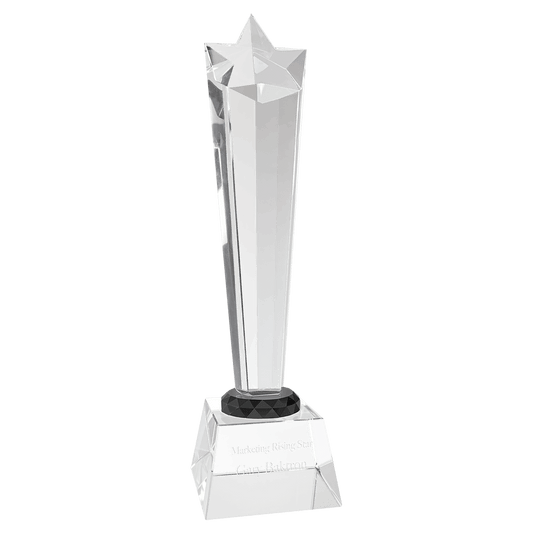 Large Crystal Rising Star with Clear Base