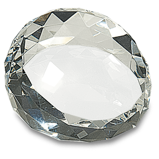 Premier Crystal Round Facet Paperweight