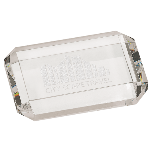 Premier Crystal Rectangle Paperweight