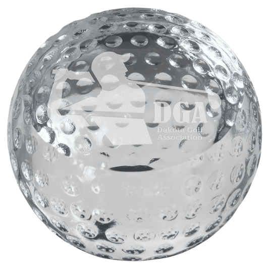 Premier Crystal Golf Ball Paperweight