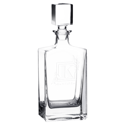 Polar Camel Rectangle Glass Decanter