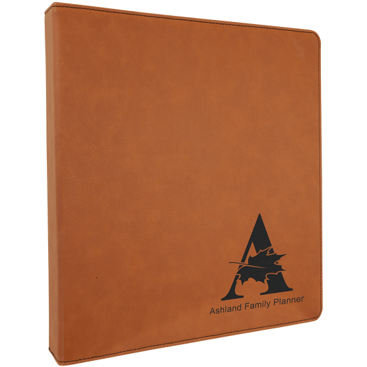 Rawhide Laserable Leatherette 3 Ring Binder with 1" Slant D Rings