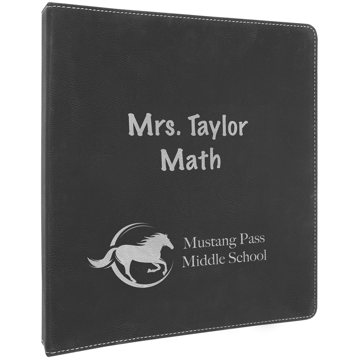 Black/Silver 3 Ring Binder with 1" Slant D Rings