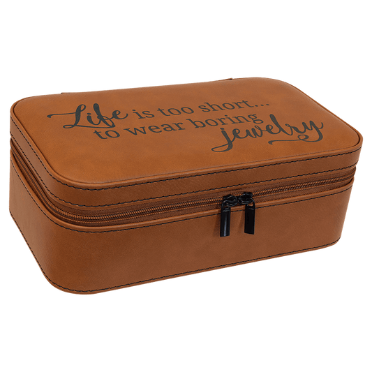 Rawhide Large Leatherette Jewelry Box