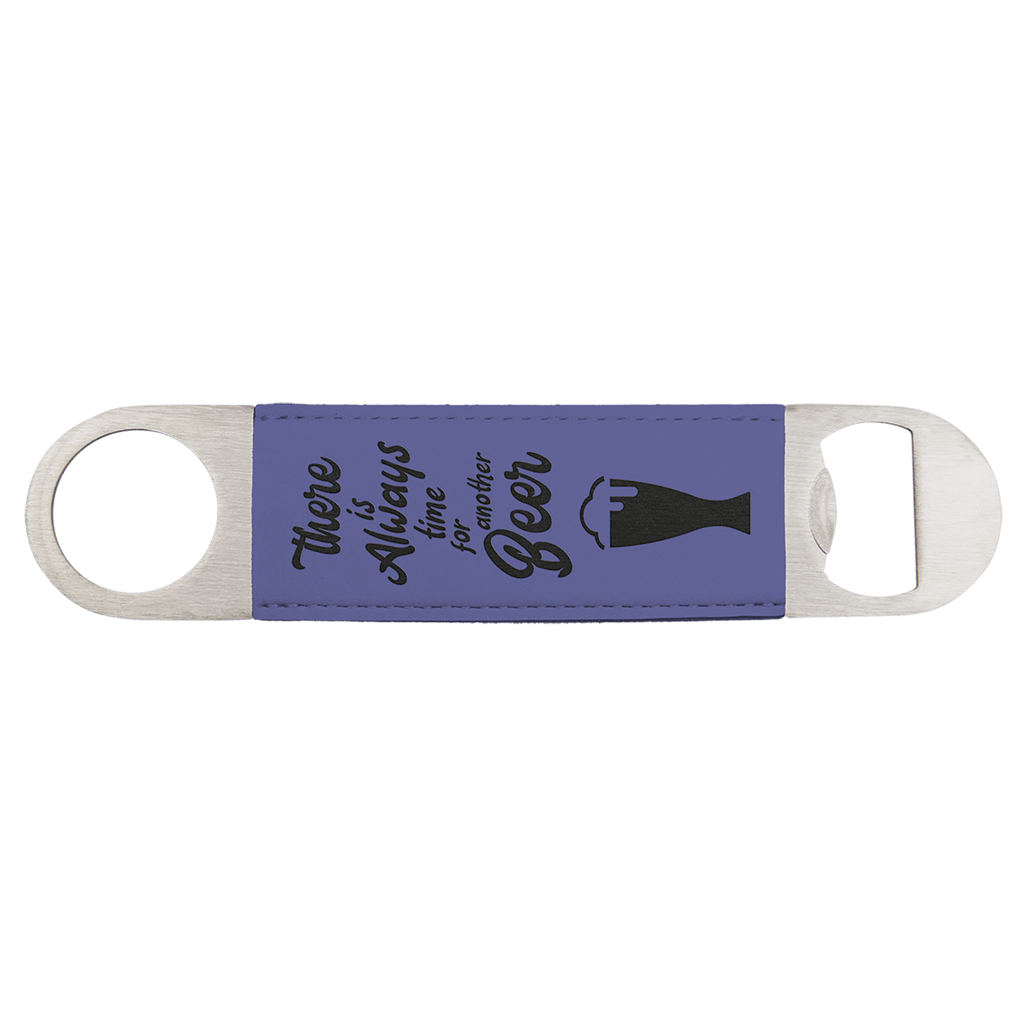 Purple Leatherette Bottle Opener