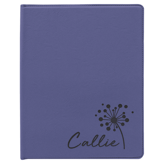 Purple Leatherette Portfolio