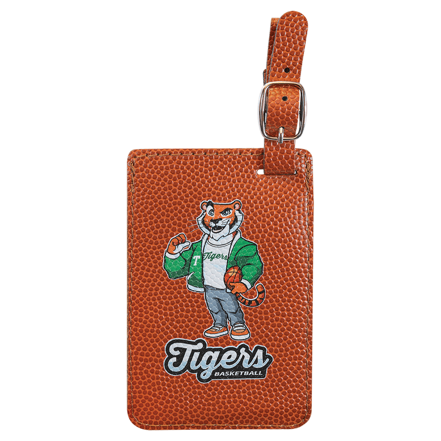 Basketball Leatherette Luggage Tag