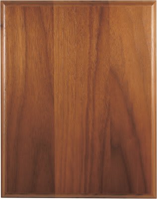 8" x 10" Genuine Walnut Step Edge Plaque