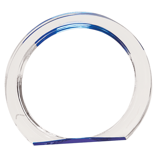 5 3/8" Blue Round Halo Acrylic