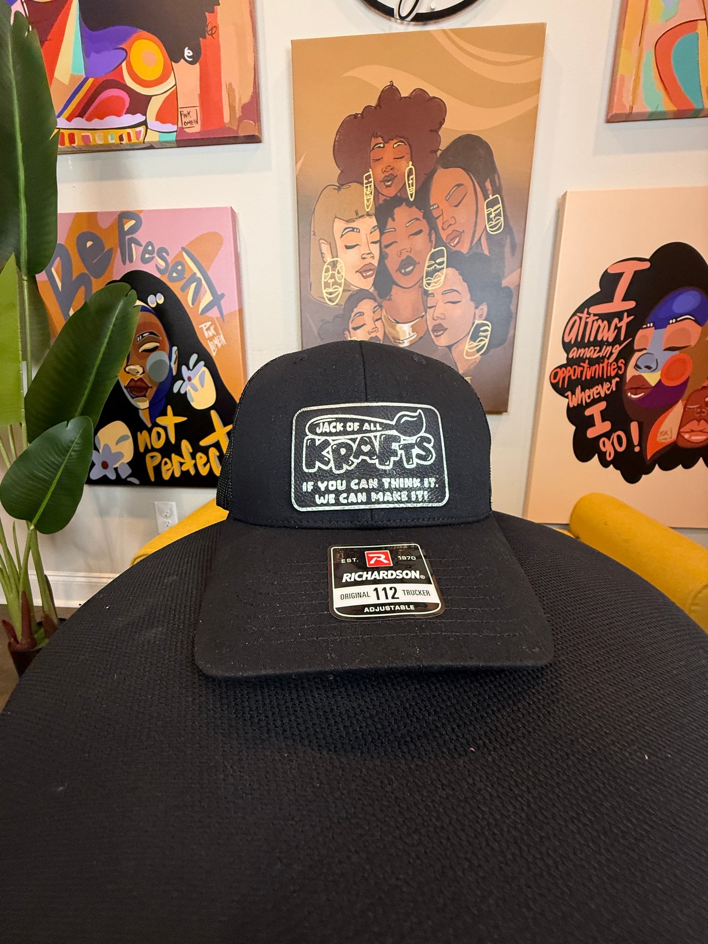 Custom Richardson 112 Trucker Hat with Engraved Patch - Personalized Snapback Cap for Branding, Events & Gifts