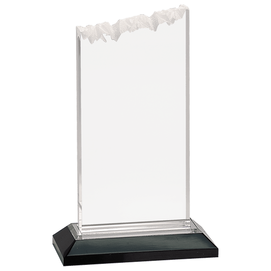 8" Silver Frosted Impress Acrylic with Base