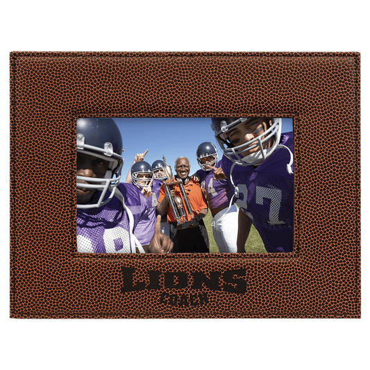 Football Leatherette Photo Frame