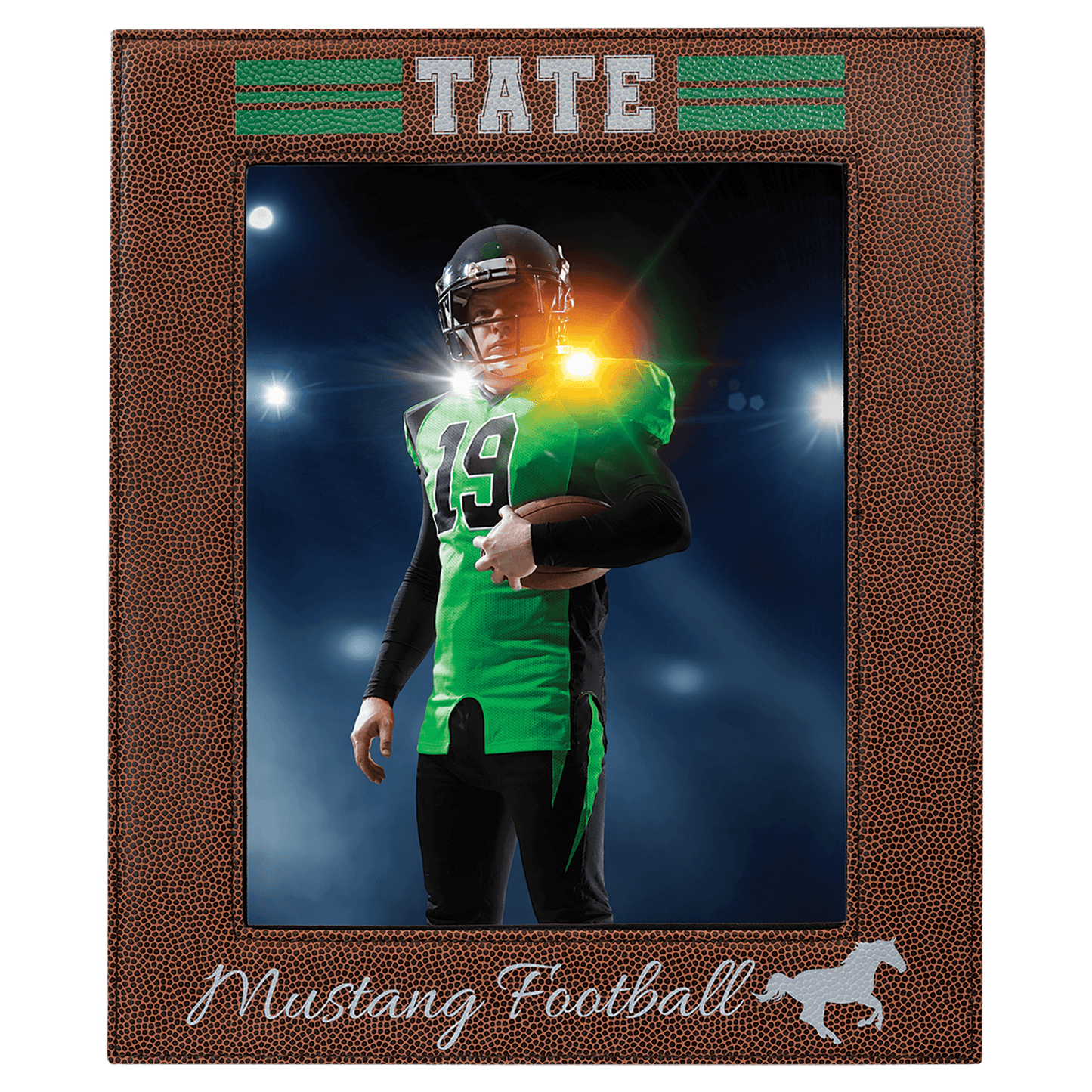 Football Leatherette 8x10 Photo Frame