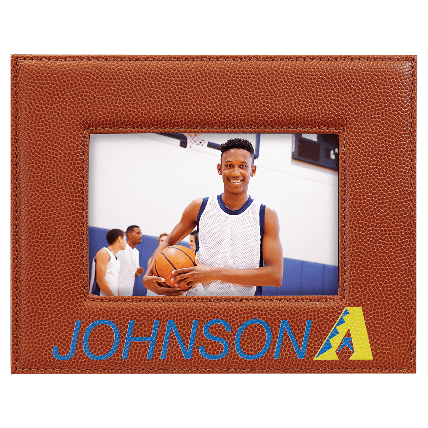 Basketball Leatherette 4x6 Photo Frame