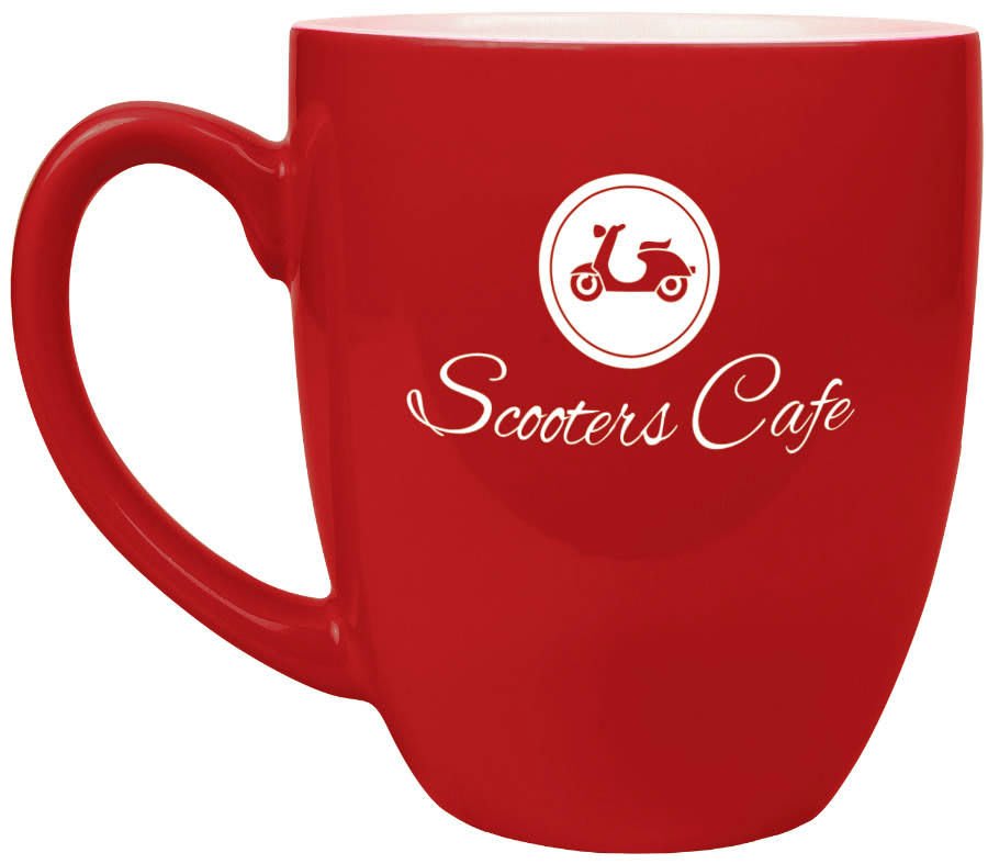 Red 16 oz. Bistro Ceramic Mug