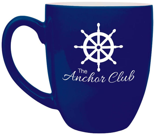 Blue 16 oz. Bistro Ceramic Mug