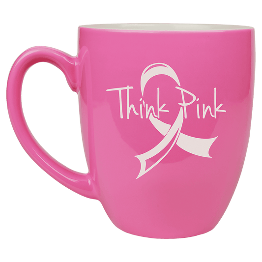 Pink 16 oz. Bistro Ceramic Mug
