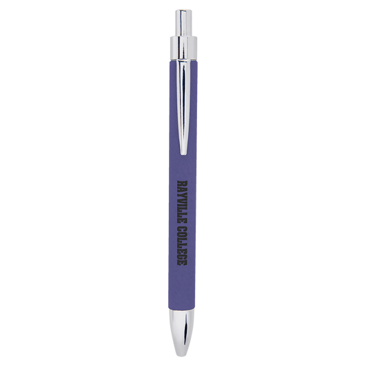 Purple Leatherette Ballpoint Pen