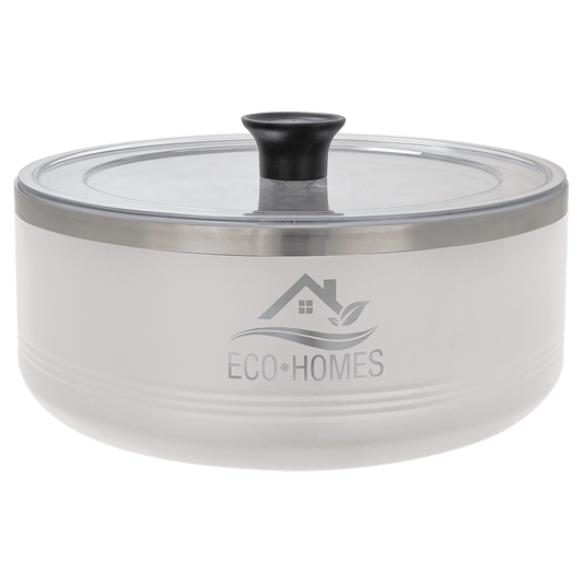 White 3 Quart Polar Camel Serving Bowl with Lid