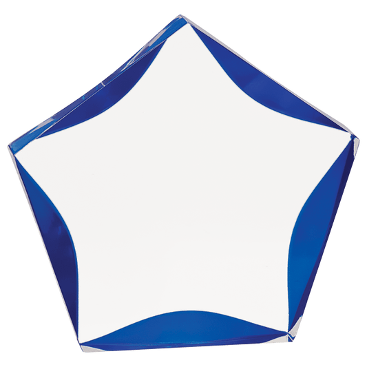 7" Clear & Blue Luminary Premier Acrylic