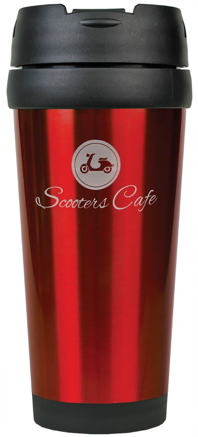 Gloss Red 16 oz. Travel Mug