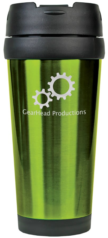 Gloss Green 16 oz. Travel Mug