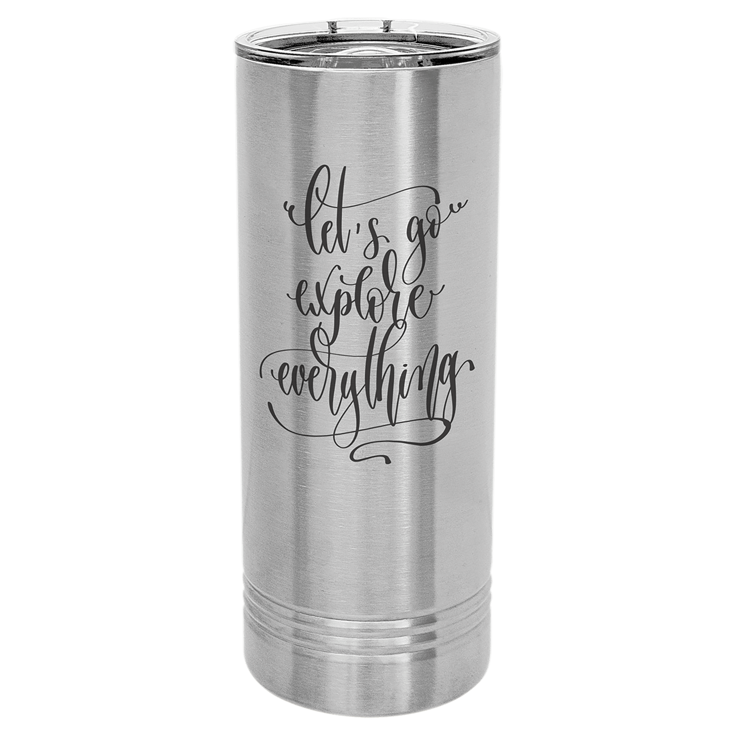 Stainless Steel 22 oz. Polar Camel Skinny Tumbler with Slider Lid