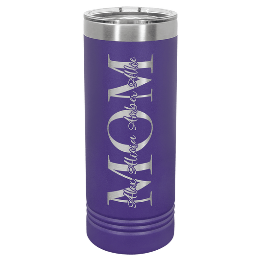 Purple 22 oz. Polar Camel Skinny Tumbler with Slider Lid