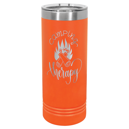 Orange 22 oz. Polar Camel Skinny Tumbler with Slider Lid