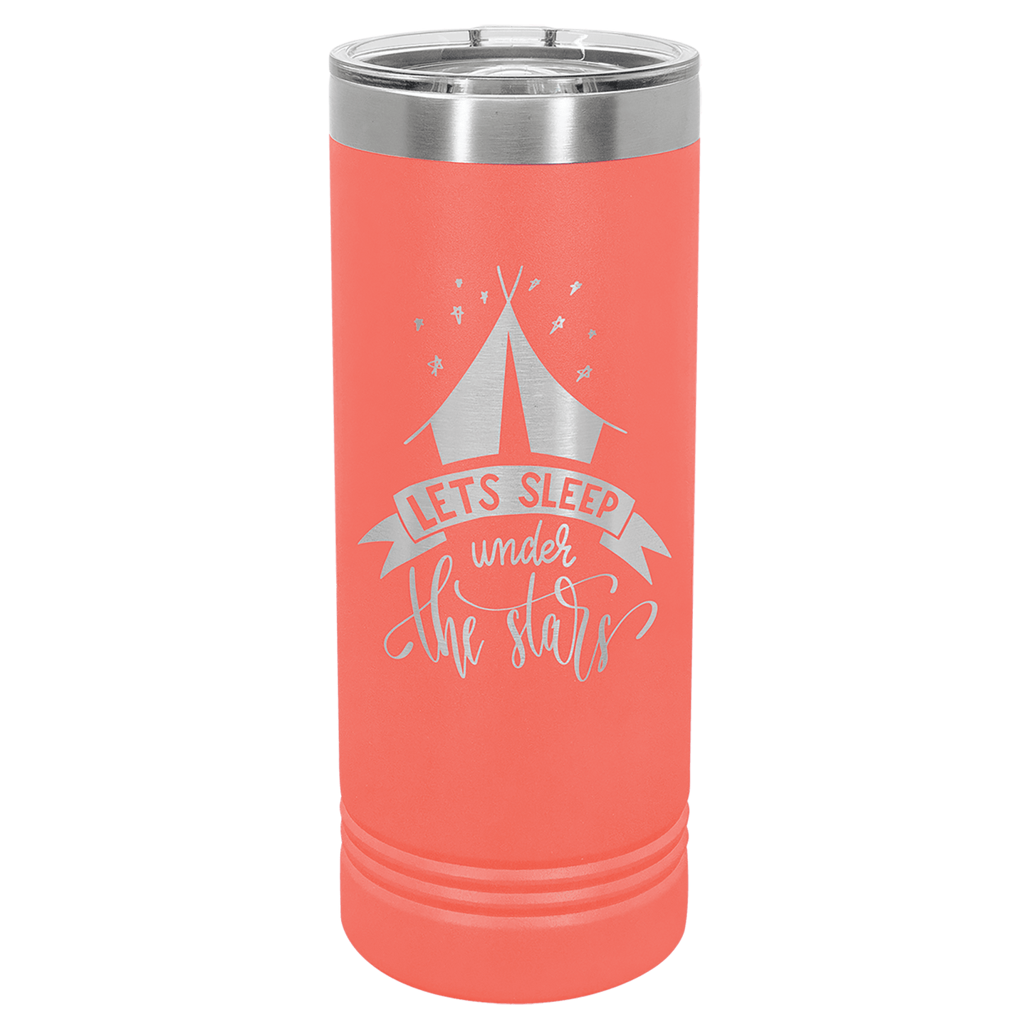 Coral 22 oz. Polar Camel Skinny Tumbler with Slider Lid