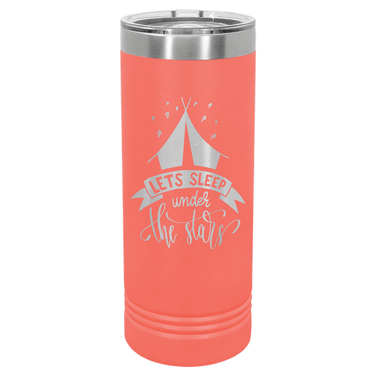 Coral 22 oz. Polar Camel Skinny Tumbler with Slider Lid