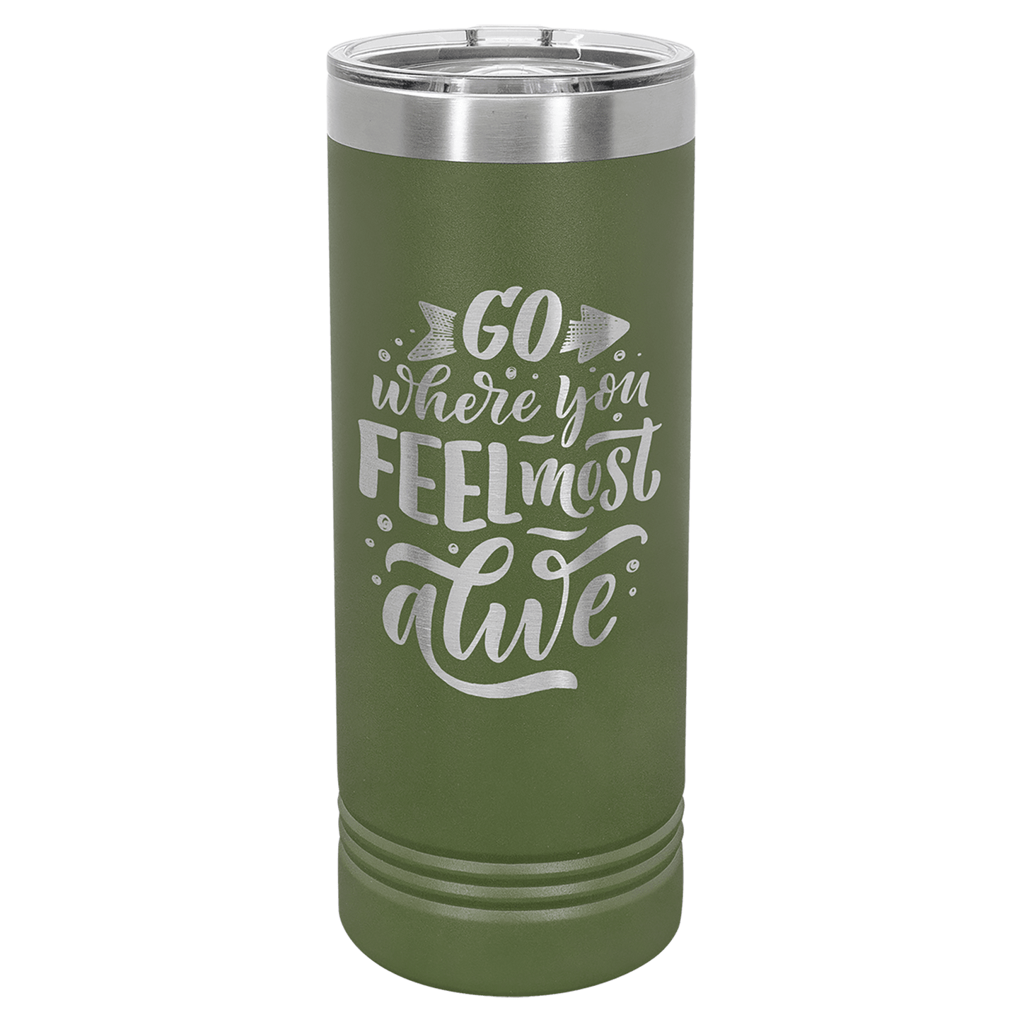 Olive Green 22 oz. Polar Camel Skinny Tumbler