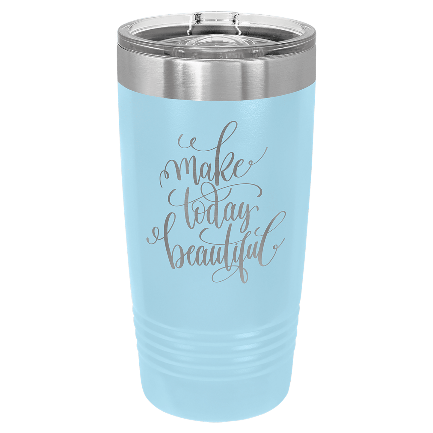 Custom Engraved 20oz Stainless Steel Tumbler with Lid – Personalized Insulated Drinkware for Hot or Cold Beverages
