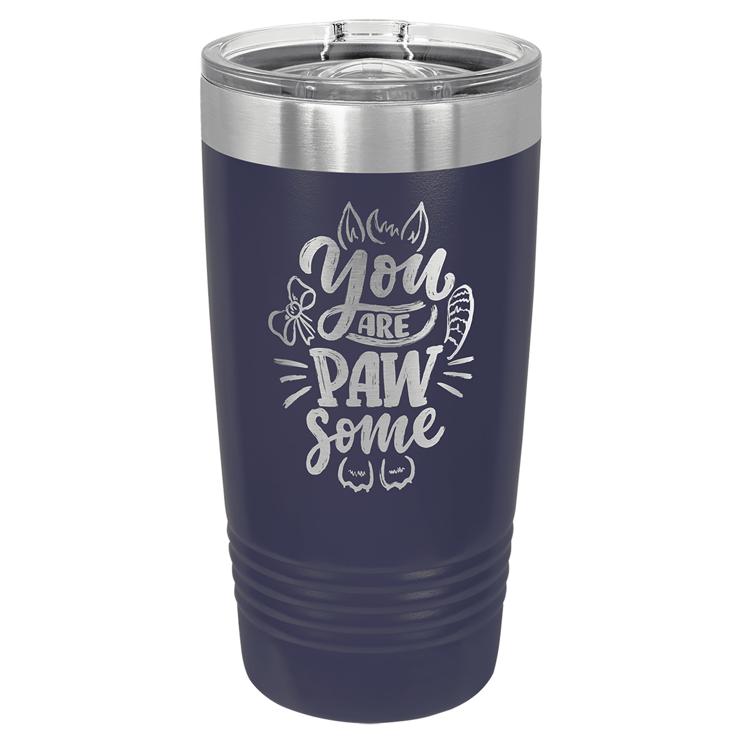 Custom Engraved 20oz Stainless Steel Tumbler with Lid – Personalized Insulated Drinkware for Hot or Cold Beverages