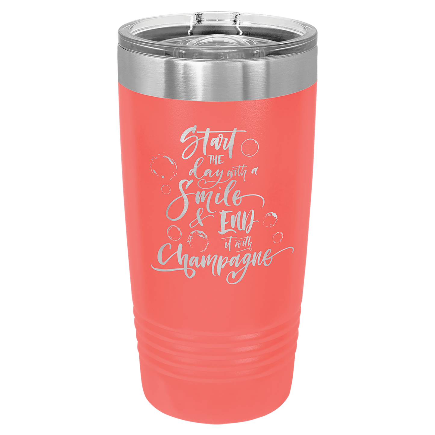 Custom Engraved 20oz Stainless Steel Tumbler with Lid – Personalized Insulated Drinkware for Hot or Cold Beverages