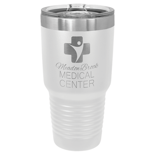 White 30 oz. Polar Camel Ringneck Tumbler with Slider Lid