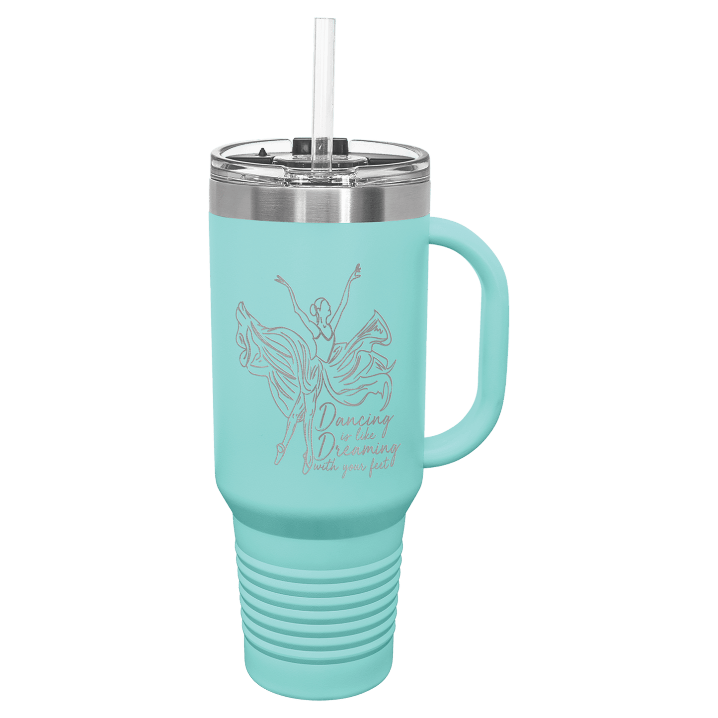 40 oz. Travel Mug with Straw Vacuum Insulated, stainless steel