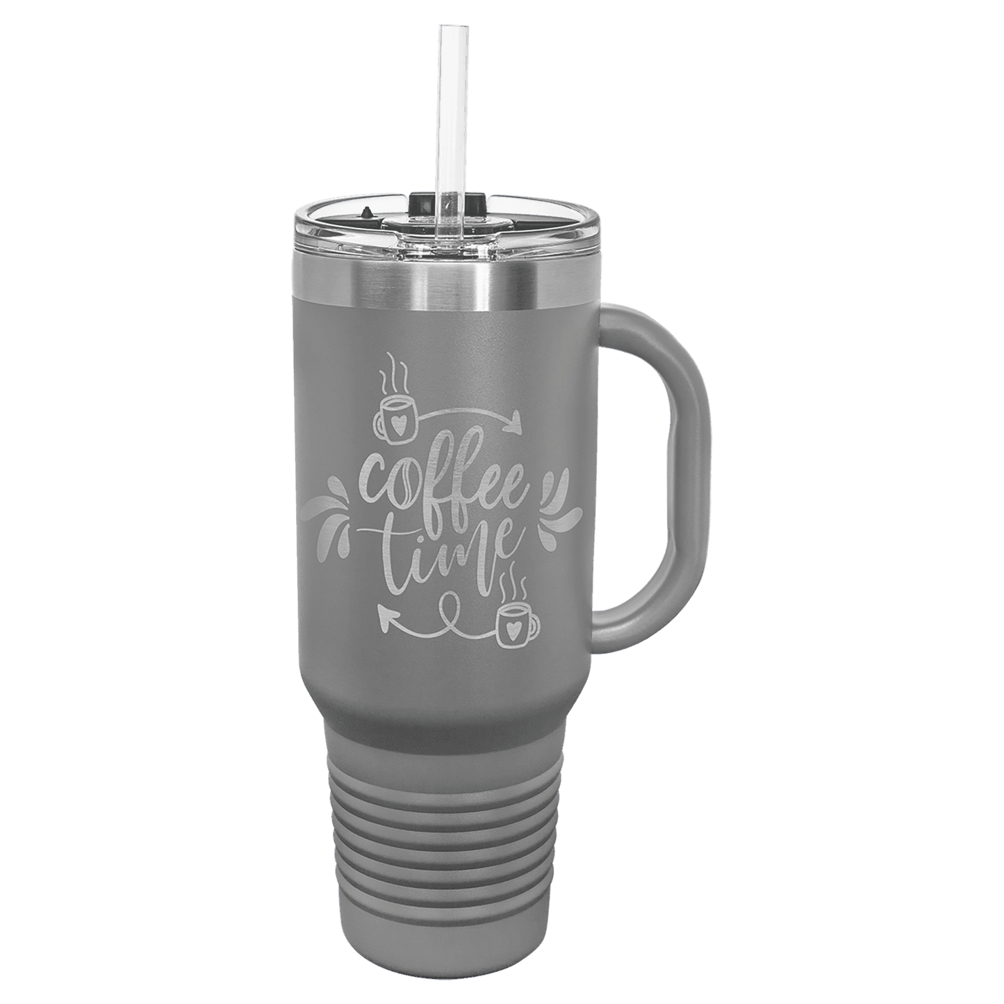 40 oz. Travel Mug with Straw Vacuum Insulated, stainless steel