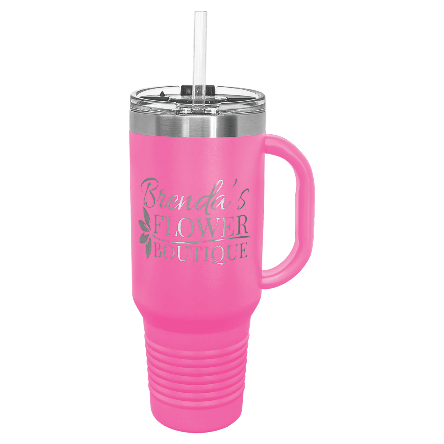 40 oz. Travel Mug with Straw Vacuum Insulated, stainless steel