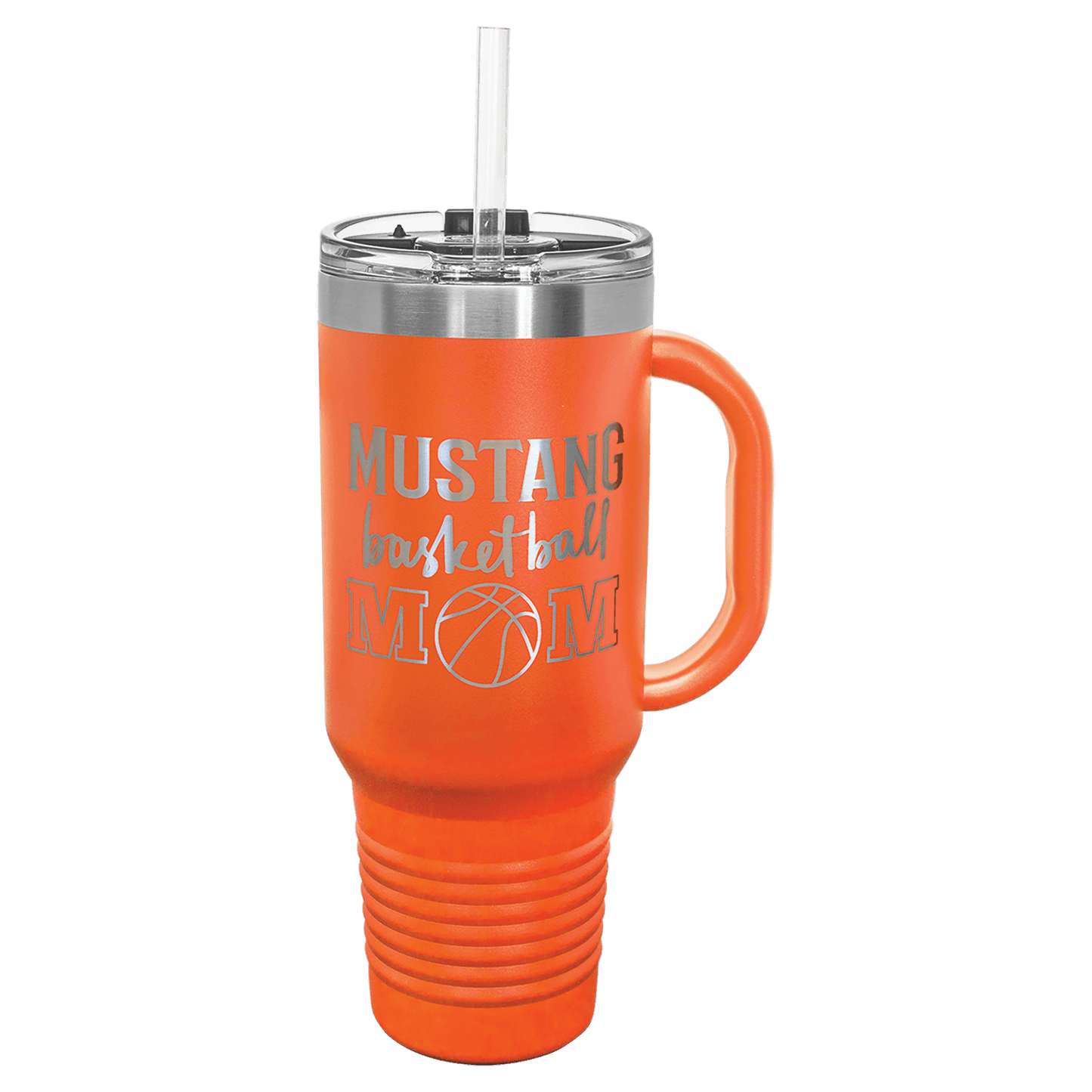 40 oz. Travel Mug with Straw Vacuum Insulated, stainless steel