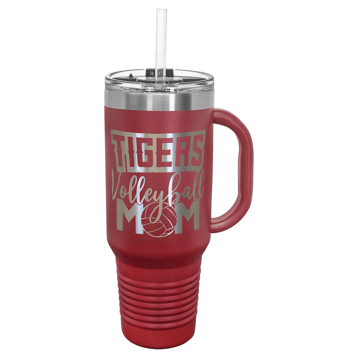 40 oz. Travel Mug with Straw Vacuum Insulated, stainless steel
