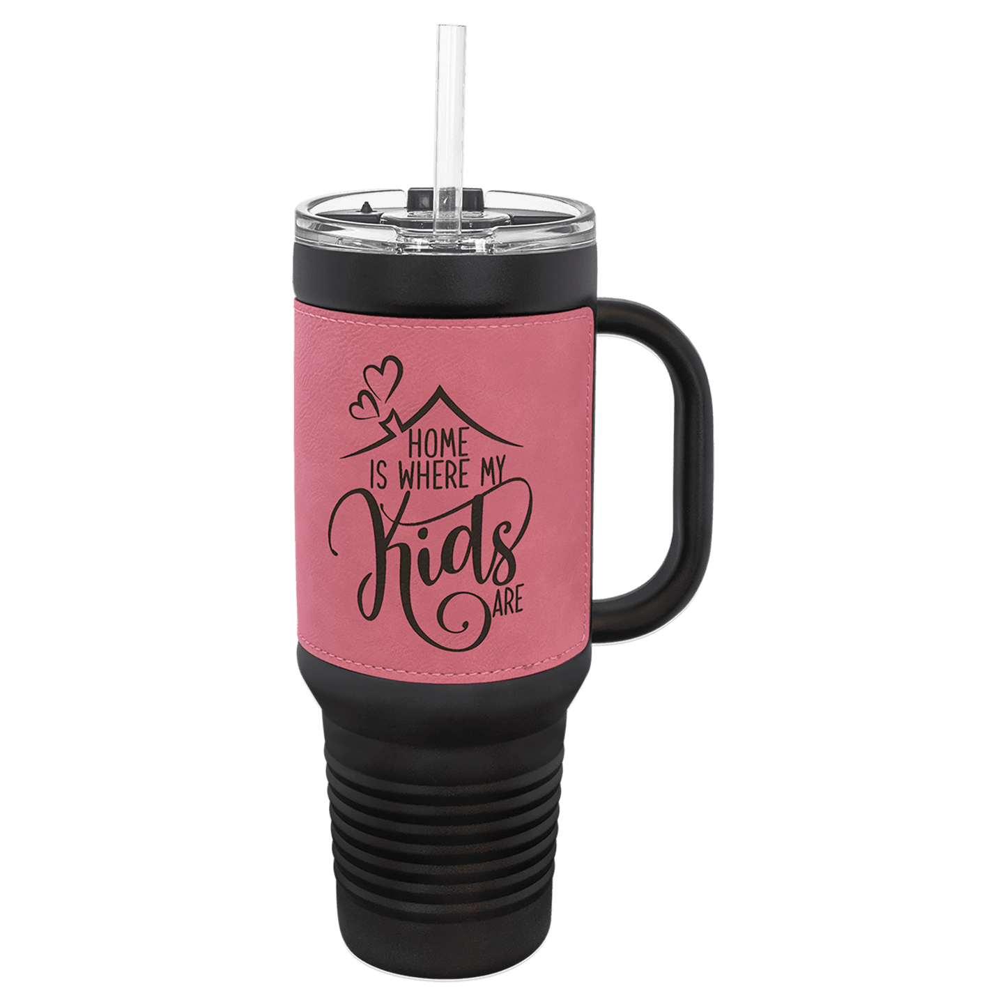 40 oz. Travel Mug with Straw Vacuum Insulated, stainless steel