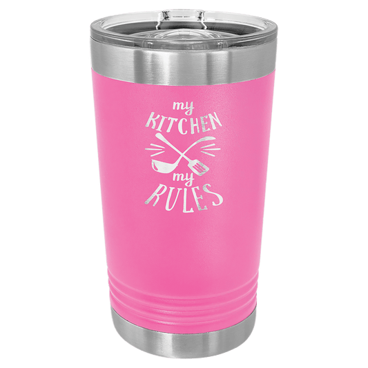 Pink Polar Camel Pint with Clear Slider Lid