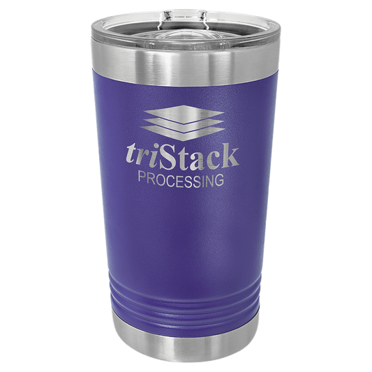 Purple Polar Camel Pint with Clear Slider Lid