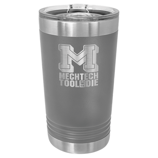 Dark Gray Polar Camel Pint with Clear Slider Lid
