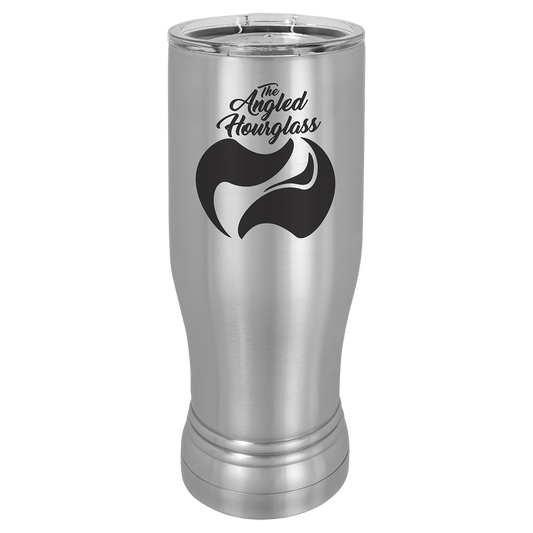 Stainless Steel Polar Camel 14 oz. Pilsner with Clear Lid