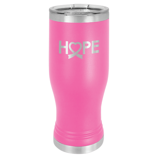 Pink Polar Camel 20 oz. Pilsner with Clear Lid