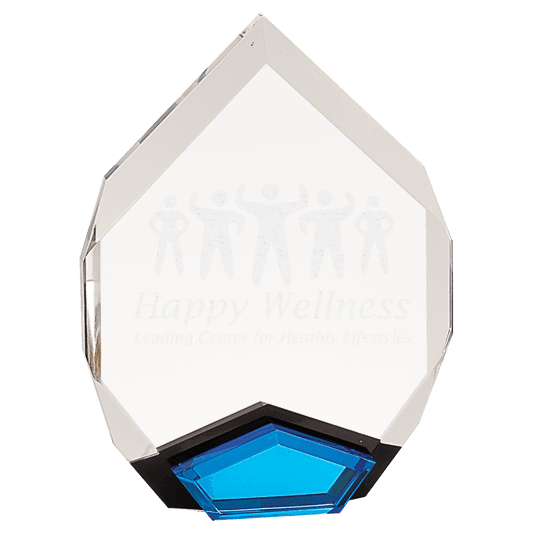 6" x 8" Blue Marquis Acrylic