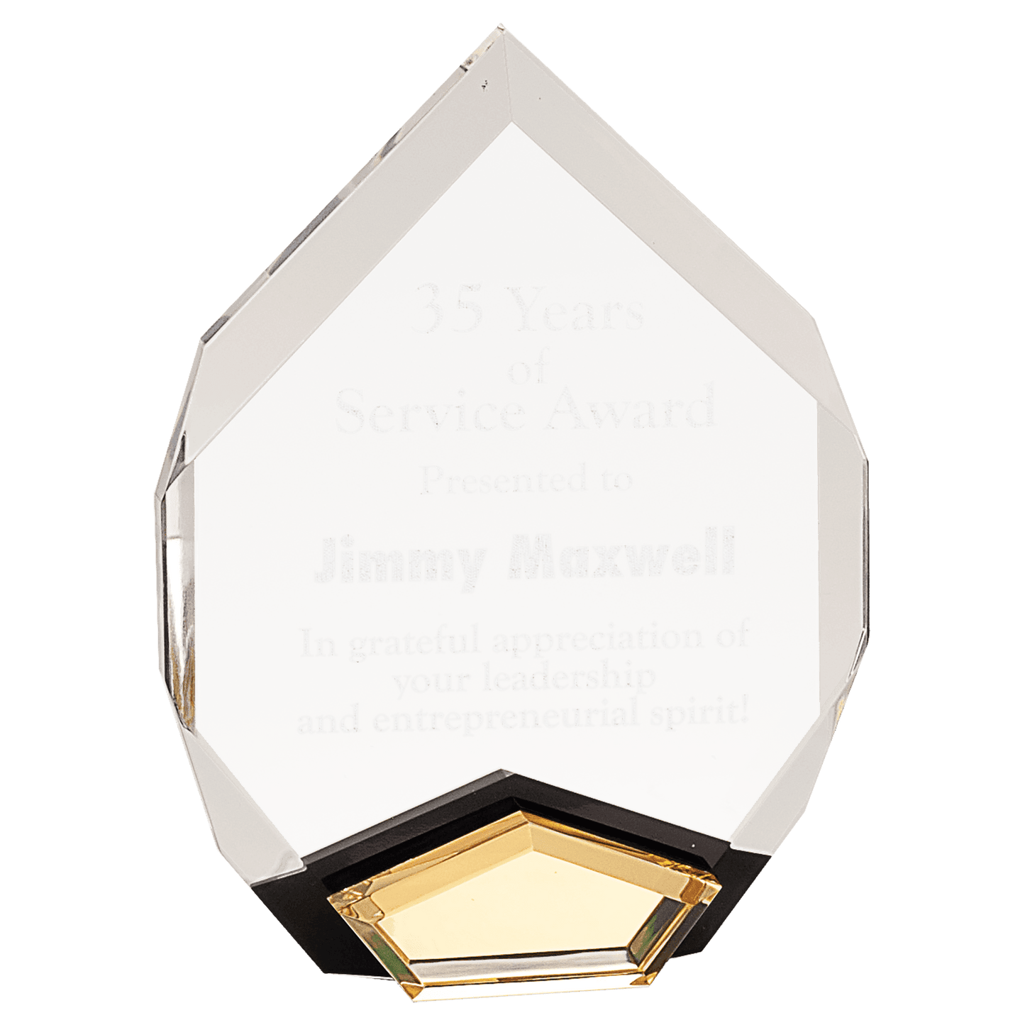 6" x 8" Gold Marquis Acrylic