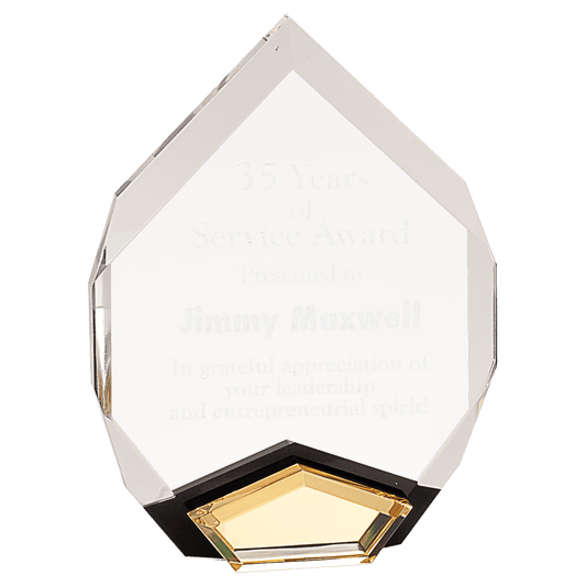 6" x 8" Gold Marquis Acrylic